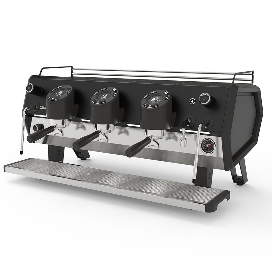 Кофемашина Sanremo D8 PRO 3 высокие гр,Total Black,Подсветка+Cold Touch+Экономайзер,черная