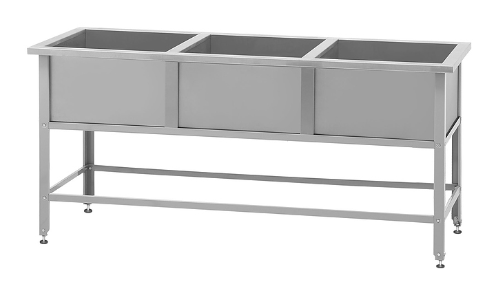 Ванна моечная Mecon Base ВМСб-530/3, с полкой — 1