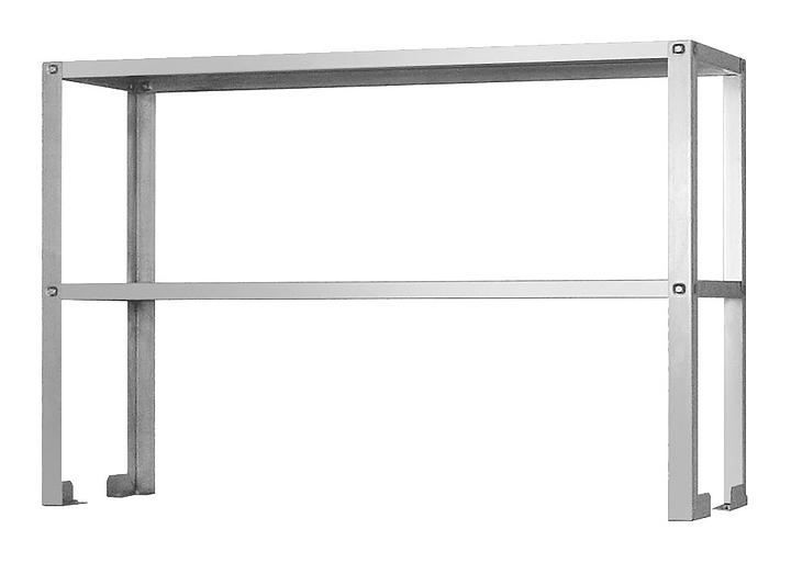 Полка-надстройка настольная Mecon Norma Inox ПННн 1500×300×800 мм, 2 уровня